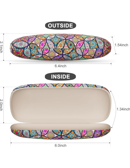 Estuche para Gafas ZAXMEY Duro Universal con Paño Limpieza Estuche para Gafas ZAXMEY Duro Universal con Paño Limpieza