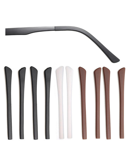 5 Pairs Puntas Silicona Antideslizantes Gafas KECHIO 5 Pairs Puntas Silicona Antideslizantes Gafas KECHIO
