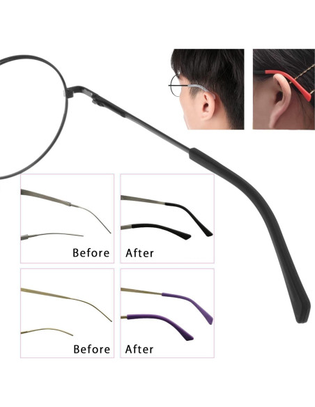 5 Pairs Puntas Silicona Antideslizantes Gafas KECHIO 5 Pairs Puntas Silicona Antideslizantes Gafas KECHIO