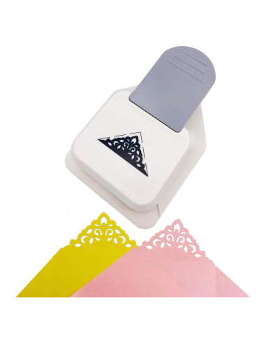 Troquelador de Esquina MIAO JIN Patrón Flor Triangular 134x97mm