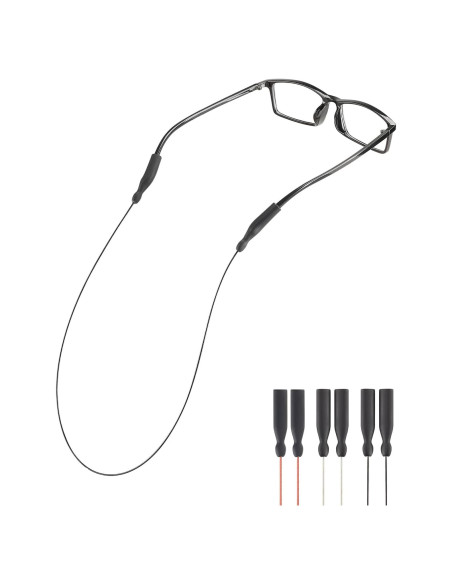 Correas para Gafas Omnful 3pcs Silicona y Acero 50,8 cm Correas para Gafas Omnful 3pcs Silicona y Acero 50,8 cm