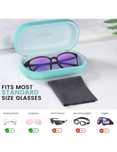 Funda Dura Molshine para Gafas de Sol Unisex 15.6x7cm
