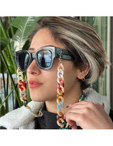Cadena de Gafas Acrílica para Mujeres 71 cm Soporte Cuello