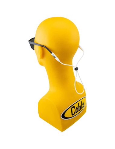 Cablz Retenedor de Gafas Silicona Clásico 40.64 cm Blanco