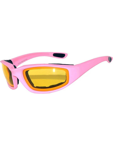Paquete de 3 Gafas de Motocicleta Acolchadas UV400