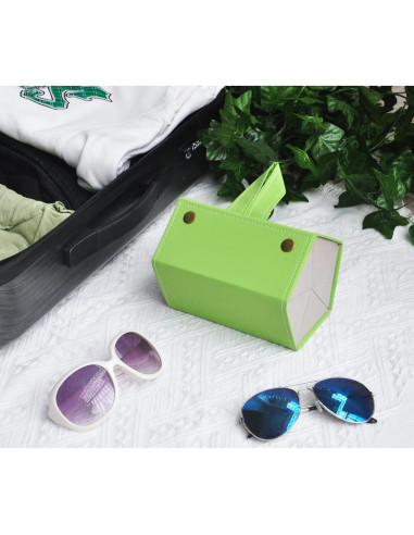 Organizador de Gafas Kenpal Plegable 5 Compartimentos Verde