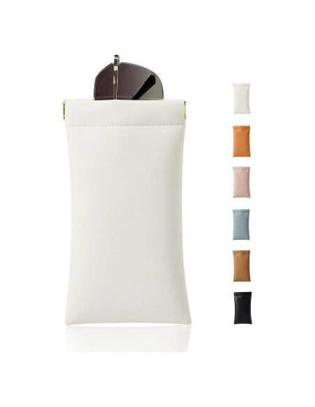 Estuche para Gafas MEIBOOCH de Cuero Suave Grande Estuche para Gafas MEIBOOCH de Cuero Suave Grande