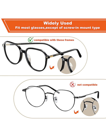 Almohadillas para nariz SMARTTOP 12 pares silicona negra Almohadillas para nariz SMARTTOP 12 pares silicona negra