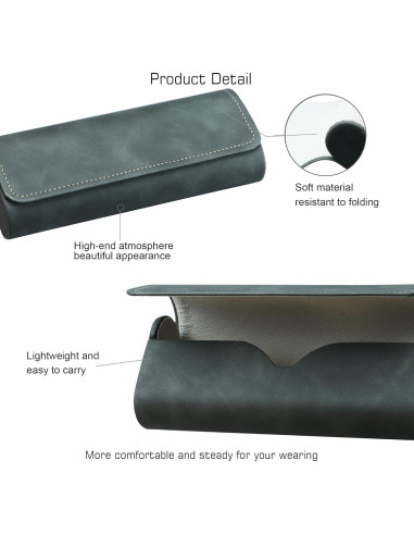 Estuche Duro VisionGlobal para Gafas Universal Gris