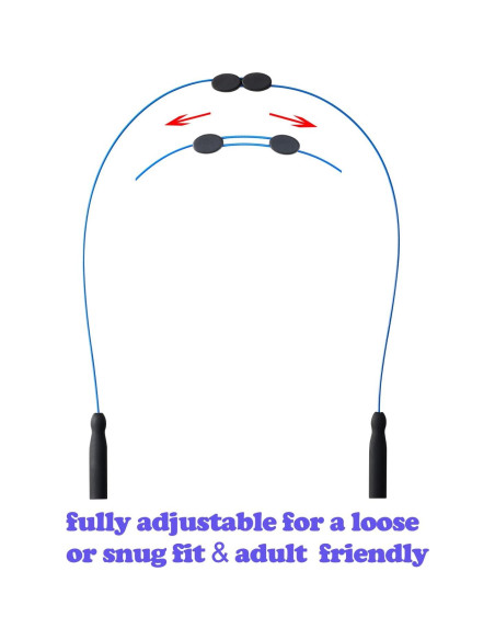 Correa Ajustable para Gafas Omnful 3pcs Negro 50.8cm Correa Ajustable para Gafas Omnful 3pcs Negro 50.8cm