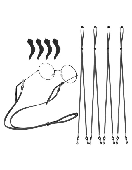Correa para Gafas MoKo Negra Ajustable con Fundas Correa para Gafas MoKo Negra Ajustable con Fundas