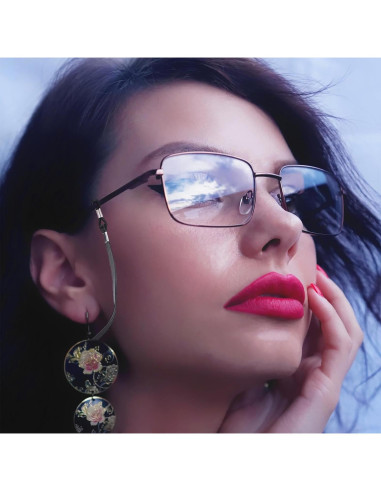 Correas para Gafas de Cuero Premium - 4 Piezas Ajustables