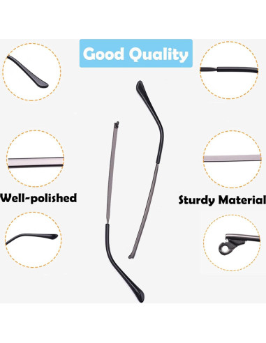 Templos de Gafas OPUGIT Reemplazo Metal 140mm Oro Rosa