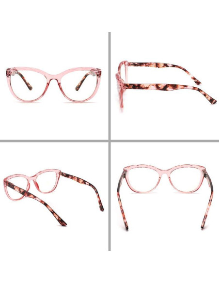 Paquete de 4 Gafas de Lectura Yuluki +1.0 Luz Azul UV400 Paquete de 4 Gafas de Lectura Yuluki +1.0 Luz Azul UV400