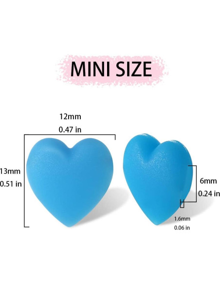 15 Pares de Ganchos para Gafas iGeyzoe Amor Azul Silicona 15 Pares de Ganchos para Gafas iGeyzoe Amor Azul Silicona