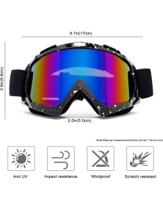 Gafas de Motociclismo AVV Unisex - Anti UV y Anti Impacto 2