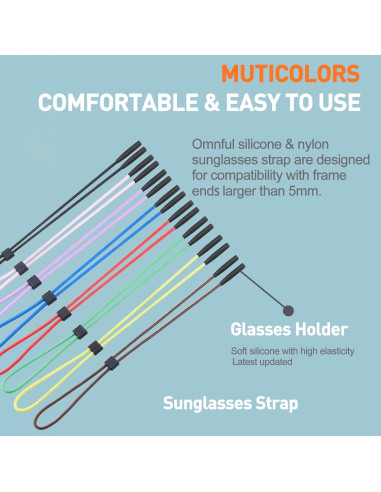 Correa Ajustable para Gafas Omnful 4 Piezas Multicolor