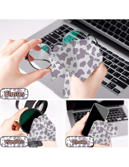 Paño de limpieza de gafas BHAHB 6 PCS microfibra leopardo Paño de limpieza de gafas BHAHB 6 PCS microfibra leopardo