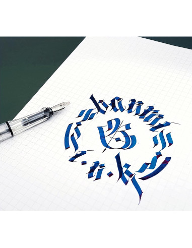 Conjunto de Plumas de Caligrafía Lanxivi 6 Tamaños Punta Ancha