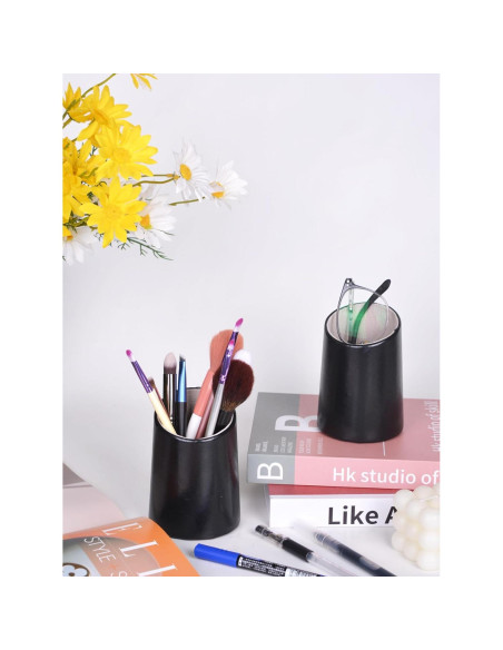 Soporte para Gafas Bleiou de Cuero PU Negro para Escritorio Soporte para Gafas Bleiou de Cuero PU Negro para Escritorio