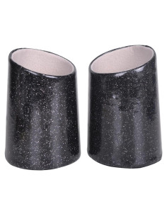 Soporte para Gafas Bleiou de Cuero PU Negro Brillante