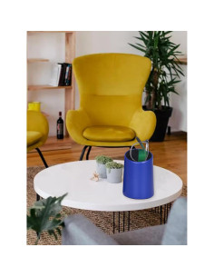 Soporte para Gafas Bleiou de Cuero PU Azul para Escritorio 2