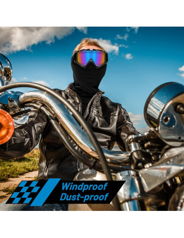 Gafas de Motociclismo Tallew + 4 Máscaras de Cuello Transpirables