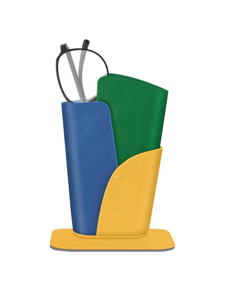 Soporte para Gafas Fintie - Estuche de Cuero Vegano Amarillo Soporte para Gafas Fintie - Estuche de Cuero Vegano Amarillo