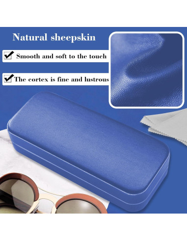 Funda de Gafas Dura PU CAYP2024-01 con Paño de Limpieza