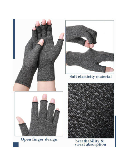 Guantes de Compresión SATINIOR para Artritis 5 Pares Mediano Guantes de Compresión SATINIOR para Artritis 5 Pares Mediano