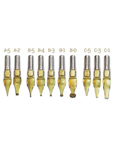 Conjunto de 10 Puntas de Pluma Speedball 30710 para Caligrafía