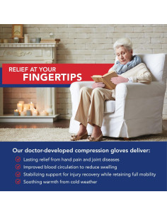 Guantes de Compresión Dr. Arthritis para Artritis - Rosa M 2
