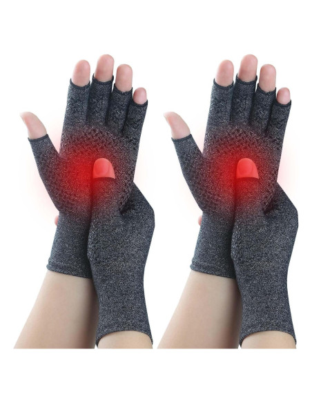 Guantes de Compresión Kecartu para Artritis - 2 Pares Mediano Guantes de Compresión Kecartu para Artritis - 2 Pares Mediano