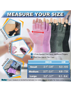 Guantes de Compresión Kecartu para Artritis - 2 Pares Medianos 2