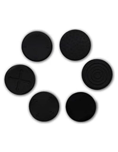 6 Tapas de Silicona para Joystick PS Vita GGZone Negro 6 Tapas de Silicona para Joystick PS Vita GGZone Negro