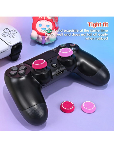 Tapas de Agarre Rosa DLseego para Controladores Xbox y PS5