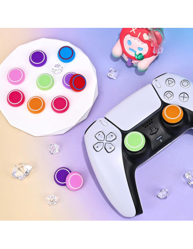 Tapas de Agarre Rosa DLseego para Controladores Xbox y PS5