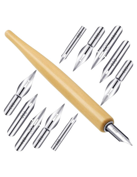 Juego de 11 Piezas de Punta de Pluma G Sesyomr para Dibujo Juego de 11 Piezas de Punta de Pluma G Sesyomr para Dibujo