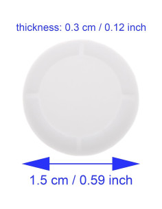 Tapa de Joystick LBTODH 4 Pcs Silicona Blanca para Switch 2