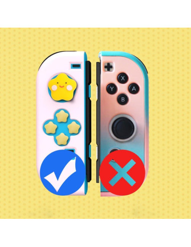 Tapas de Botones para Nintendo Switch Genérico Estrella Corazón