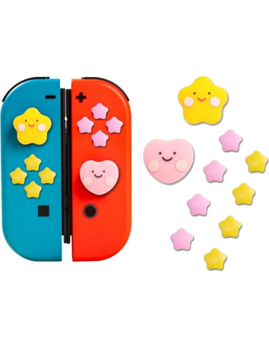 Tapas de Botones para Nintendo Switch Genérico Estrella Corazón