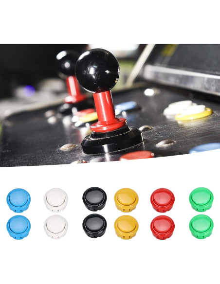 Kit de Botones Joystick Hilitand 12 Piezas 30mm Reemplazo Kit de Botones Joystick Hilitand 12 Piezas 30mm Reemplazo