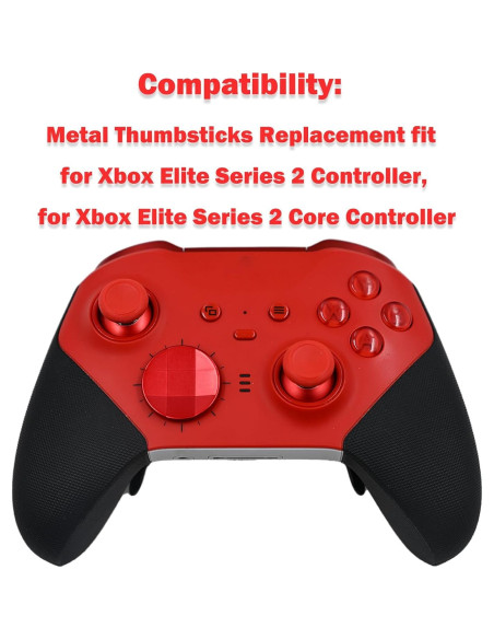 Reemplazo Thumbsticks Cortos Peixiong para Xbox Elite 2 Rojo Reemplazo Thumbsticks Cortos Peixiong para Xbox Elite 2 Rojo