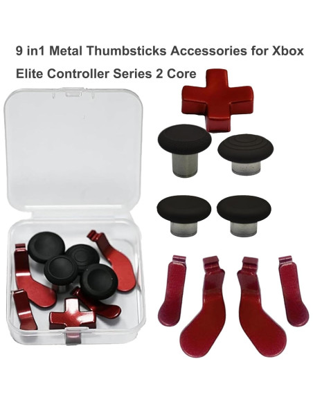 Kit 9 en 1 Accesorios Xbox Elite Series 2 Rojo Kit 9 en 1 Accesorios Xbox Elite Series 2 Rojo