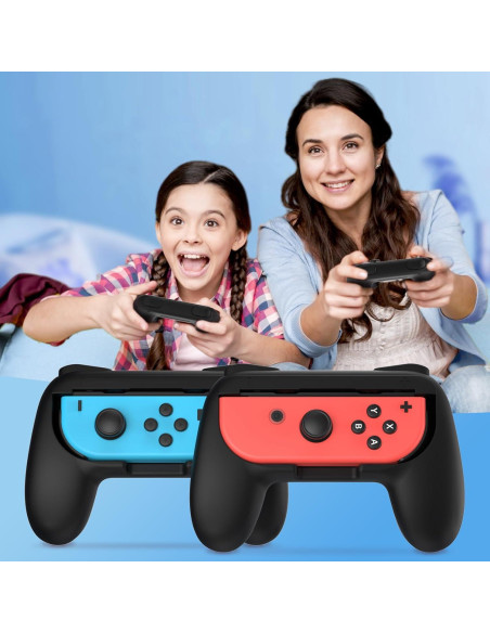 Agarre para Joy-Con FASTSNAIL Negro - Kit Ergonómico 2 Pzs Agarre para Joy-Con FASTSNAIL Negro - Kit Ergonómico 2 Pzs