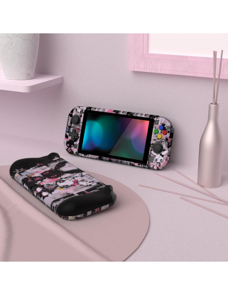 Funda Protectora PlayVital para Nintendo Switch Lite - Conejito Punky Funda Protectora PlayVital para Nintendo Switch Lite - Conejito Punky