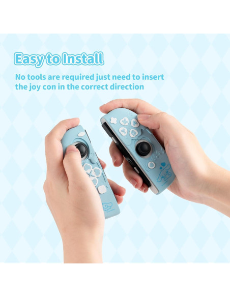Tapas de Joystick y Funda Protectora Joy Con Kuitmor Azul Tapas de Joystick y Funda Protectora Joy Con Kuitmor Azul