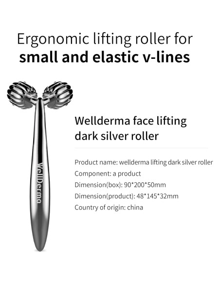 Rodillo de Masaje WellDerma Face Lifting Platino Rodillo de Masaje WellDerma Face Lifting Platino