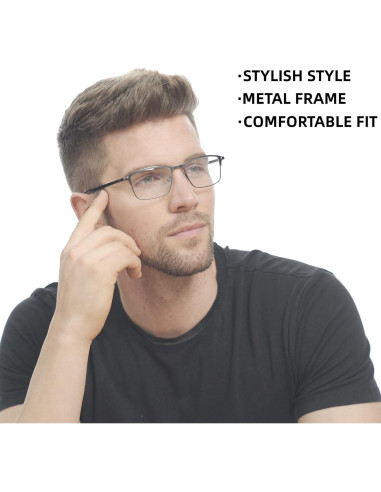 Gafas de Lectura CRGATV 3-Pack Hombres Bloqueo Luz Azul