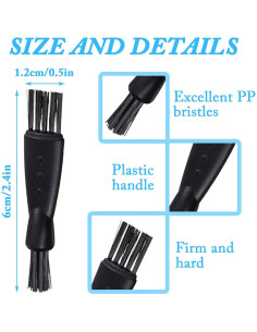 Kit de 24 Cepillos de Limpieza para Afeitadoras INVODA 2